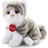 👉 Knuffel wit grijs pluche Trudi Kitten Brad 24 Cm Wit/grijs 8006529208516