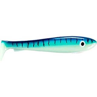 👉 Rubber geel groen zwart Abu Garcia Svartzonker Mc Shad - 9cm Glow Mackerel 8 Stuks 6430055944501