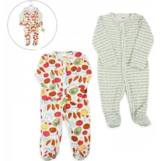👉 Beige katoen Soft Touch Onesie Home Grown Junior 2 Stuks Mt 50/56 5023797309021