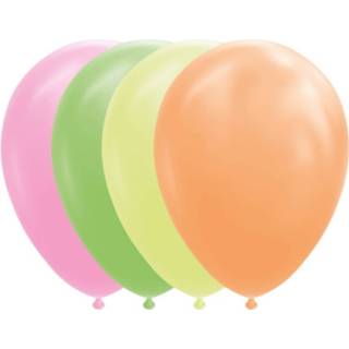 👉 Ballon oranje Globos Ballonnen 30,5 Cm Latex Neonkleuren Mix 50 Stuks 5712735015895