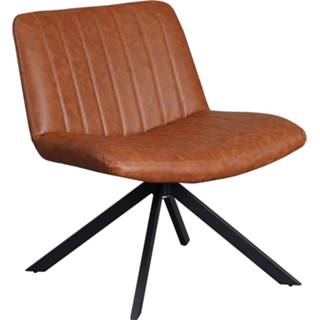 👉 Fauteuil kunstleer kunstleder bruin Dimehouse Industriële Leon - Cognac 8720239809695