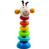 👉 Hout multikleur Detoa Stapelspel Giraffe Junior 17,5 X 6,5 Cm 8-delig 8593547133161