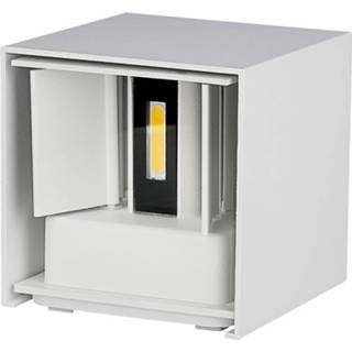 👉 Buitenlamp wit aluminium Led Tuinverlichting - Wandlamp Viron Ultimo 6w Natuurlijk 4000k Vierkant Mat 6013922545515