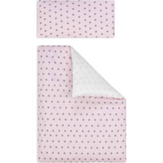 👉 Dekbedovertrek roze katoen Interbaby Sterren 60 X 120 Cm 8435440345619