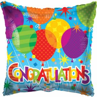 👉 Folieballon multikleur Globos Congratulations Junior 45 Cm 681070104036