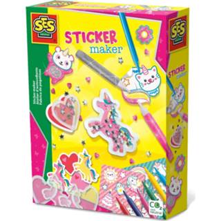 👉 Knutselset multikleur Ses Creative Maak Je Eigen Stickers 17-delig 8710341001070
