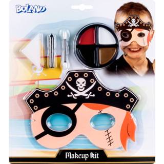 👉 Zwart karton Boland Make-up Kit Piraat 4-delig 8712026451118