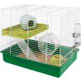 👉 Hamsterkooi groen wit staal Ferplast Hamster Duo 46 X 37,5 Cm Groen/wit 8010690002989