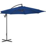 👉 Zweefparasol Vidaxl Met Stalen Paal 300 Cm Terracottakleurig 8720286114834