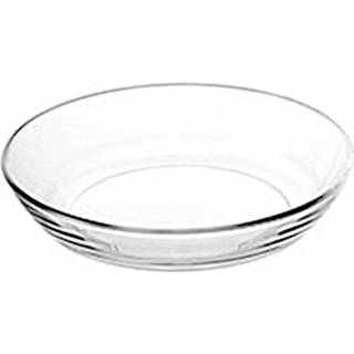 👉 Bord transparant zwart glas Montana Basic 14 Cm Transparant/zwart 4002541460608