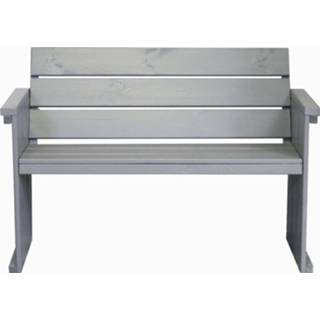 👉 Tuinbank grenenhout grijs Anli-style Outdoor- Paris 2 Zits 120 Cm 8785261417232