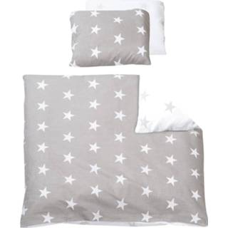 👉 Grijs katoen Roba Bedtextiel Little Stars 80 X Cm 2-delig 4005317297620