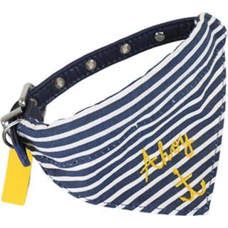 👉 Halsband marineblauw rubber blauw Joules Coastal Nautical 25,5 - 35 Cm 5025659055732