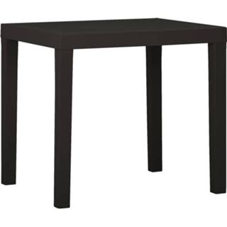 👉 Terrastafel antracietkleurig kunststof active Tuintafel 79x65x72 cm 8720286314685