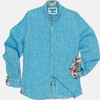 👉 Colours & Sons Overhemd Liam Linnen Ocean (9121-210 - 216)