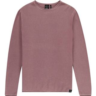👉 Pullover rood Kultivate KN Melvin Washed (1801010802 - 610) 8718809508284