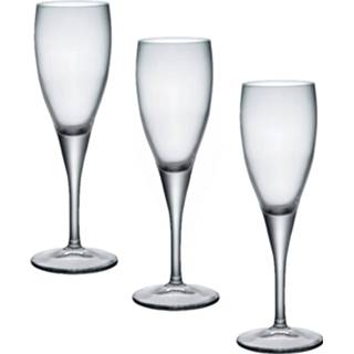 👉 Champagneglas transparant glas active flute|flutes Set van 3x stuks flutes champagneglazen 175 ml