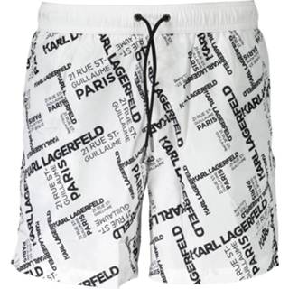 👉 Zwembroek polyester l mannen male wit Karl Lagerfeld Kl20mbm08 8059395454778 8059395454754 8059395454761