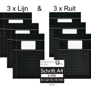 👉 Schrift zwart Benza Combi- Pack - Schriften A4 3 X Ruit Lijn 8718998050175