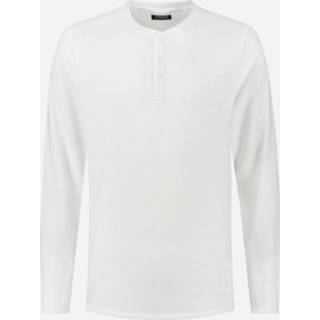 👉 Dstrezzed Longsleeve T-shirt Henley Wit (202618 - 100)