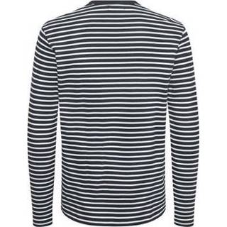 👉 Matinique Longsleeve T-shirt Claude Gestreept Dark Navy (30204199 - 20210)
