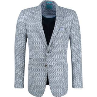 👉 British Indigo colbert print blauw (7.71.872.825 - 61)