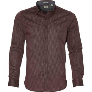 👉 Dstrezzed Overhemd Minimal Dot Port Red (303194 - 423)