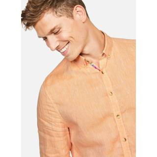 👉 Colours & Sons Overhemd Liam Linnen Peach (9121-210 - 212)