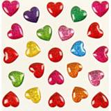 👉 Kunststof One Size meerkleurig Creotime mini stickers hartjes 24 stuks 8719817656509