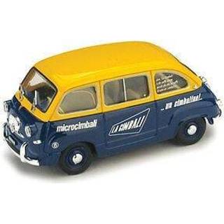 👉 Blauw geel One Size meerkleurig Fiat 600 Multipla La Cimbali Blue/Yellow 2334984977316