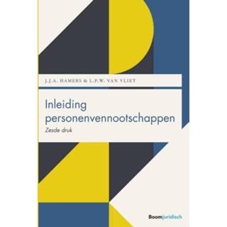👉 Boom Juridische studieboeken - Inleiding personenvennootschappen 9789462909168