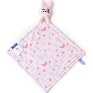 👉 Knuffeldoek One Size Color-Roze baby's Milk&Moo Baby Konijn Knuffeldoekje - Knuffel 8682835420585