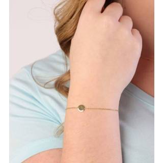 👉 Armband zilveren zilver Color-Goud goldplated disc 8719802092848