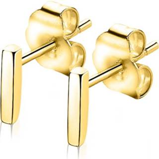 👉 Oorbel zilver staaf vrouwen active pouchette goudkleurig Zinzi ZIO1689G Oorbellen 2500000133466