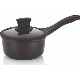 👉 Steelpan aluminium zwart met deksel, 1 L - Kela | Stella Nova 4025457122255