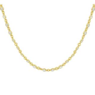 👉 Halsketting zilver vrouwen ketting active Verguld Collier zirkonia 3 2101090 8718834670710