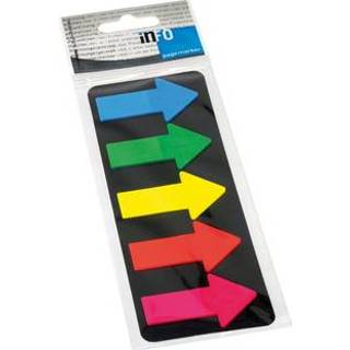 Info Page Markers arrow film 25x45mm, 5 kleuren