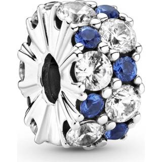 👉 Bedel blauw zilver One Size array Pandora 799171C01 clip/stopper Clear & Blue Sparkle 5700302900293