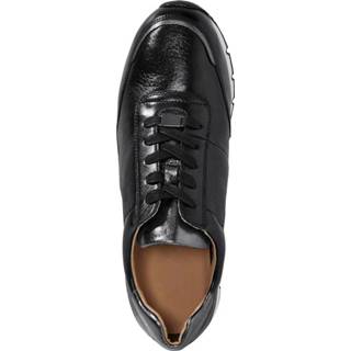 👉 Veterschoenen zwart leer effen vrouwen exclusief bij ons Veterschoen MONA 4055706851827
