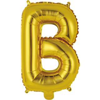 Folieballon goud goudkleurig Amscan Letter B 34 Cm 194099035460
