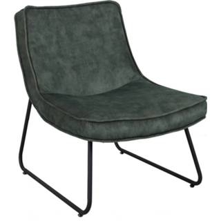 👉 Fauteuil groen fluweel Dimehouse Industrieel Lowen - Velvet 8720239811131