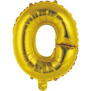 👉 Folieballon goud goudkleurig Amscan Letter O 34 Cm 194099035590