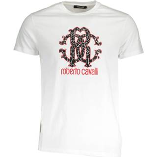 👉 Short sleeve katoen l male wit Roberto Cavalli Hsh00t 8058044836248