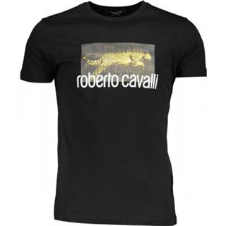 👉 Short sleeve katoen l t-shirts male zwart Roberto Cavalli Hst67f 8058044897355 8058044897331 8058044897348