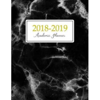 👉 Agenda zwart engels 2018 - 2019 Academic Planner: Weekly and Monthly Student Planner Yearly Schedule Journal (August July 2019) Black Marble 9781720132332