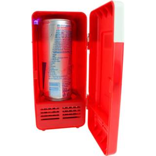 👉 Bureau rood United Entertainment Usb Koelkast Met Led Lampje 8718274547009