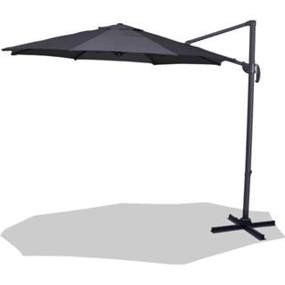 👉 Zweefparasol metaal grijs Homra Lux-xl - Ø300 Cm Incl. Beschermhoes 8720246685107