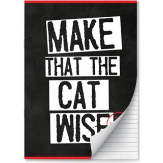 👉 Schrift multikleur Make That The Cat Wise Schriften Lijn A4 - 2 Stuks 9098998030155