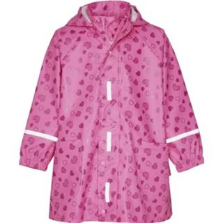 👉 Playshoes Regenjas Hartjes Meisjes Roze Maat 86