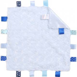 👉 Knuffeldoek blauw polyester Soft Touch Knuffeldoekje Comforter Junior 35 Cm 5023797308505